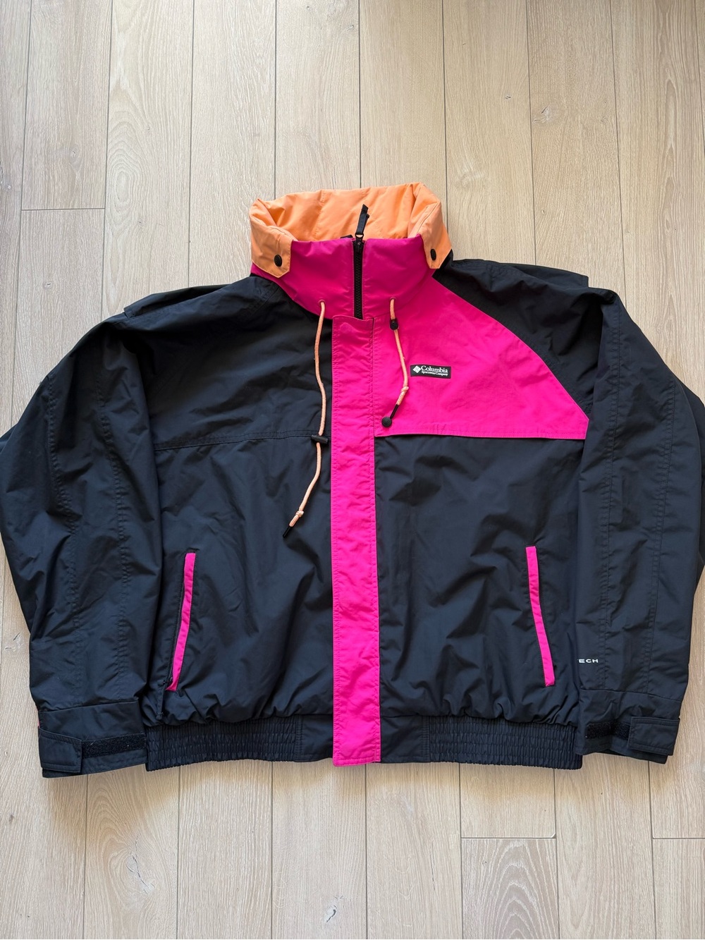 Colombia Men’s Omni-Tech Packable Hood Jacket Size XL Retro